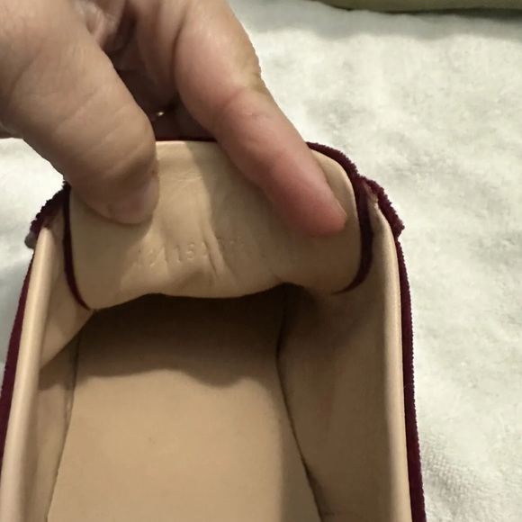 $1180 LkNEW GUCCI Burgundy Velvet New Ace Faux-Pearl Platform Sneakers RARE 37.5 - Picture 14 of 14